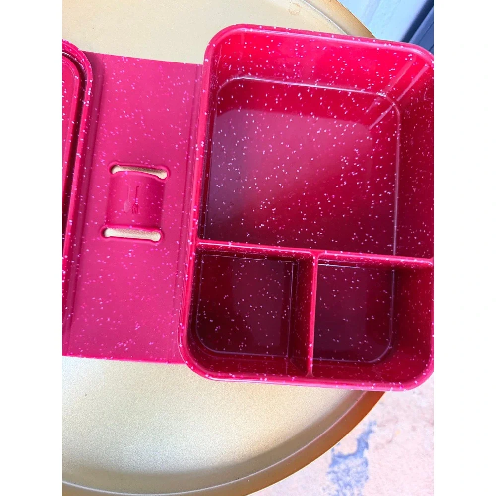 Silipint Silicone 45 oz Go Go Bento Box Red Speckle‎